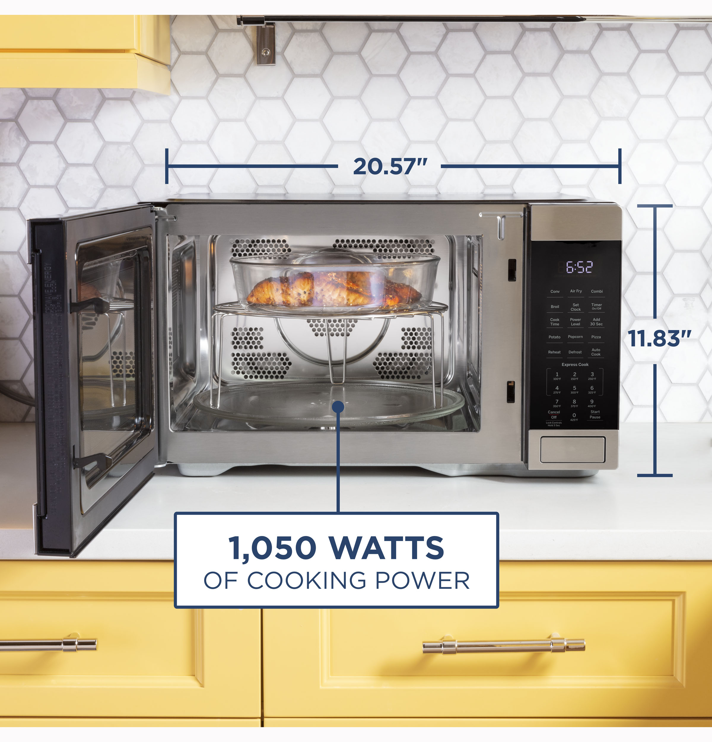 1.0 Cu. Ft. Capacity Countertop Convection Microwave Oven with Air Fry JES1109RRSS