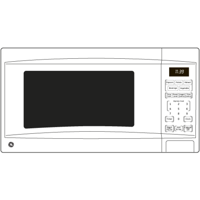 1.1 Cu. Ft. Countertop Microwave Oven JES1139DSBB