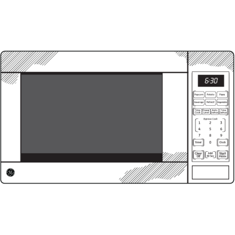 1.1 Cu. Ft. Capacity Countertop Microwave Oven JES1142SPSS