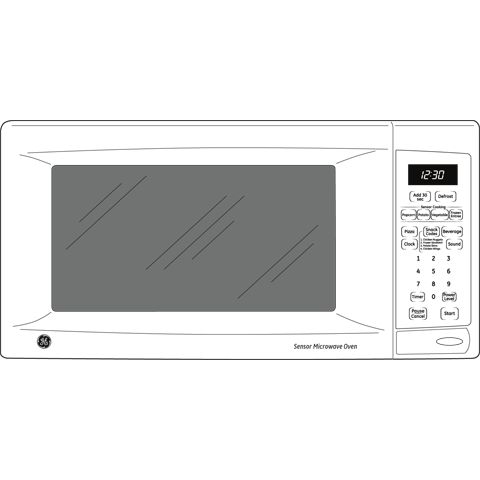 1.1 Cu. Ft. Countertop Microwave Oven JES1160DPBB