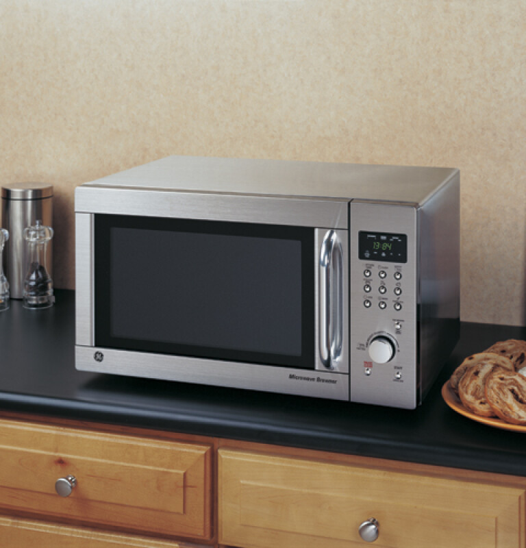 GE 1.3 Cu. Ft. Capacity Countertop Microwave Oven Stainless Steel JES1384SF Picture 1