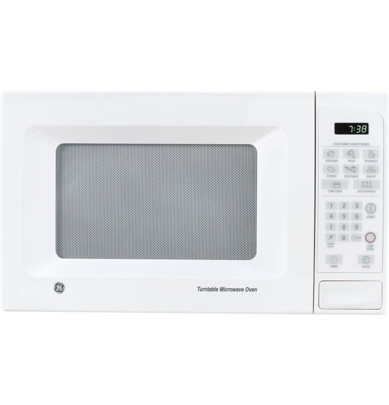 GE 0.7 Cu. Ft. Capacity Countertop Microwave Oven White on White JES738WH Picture 1
