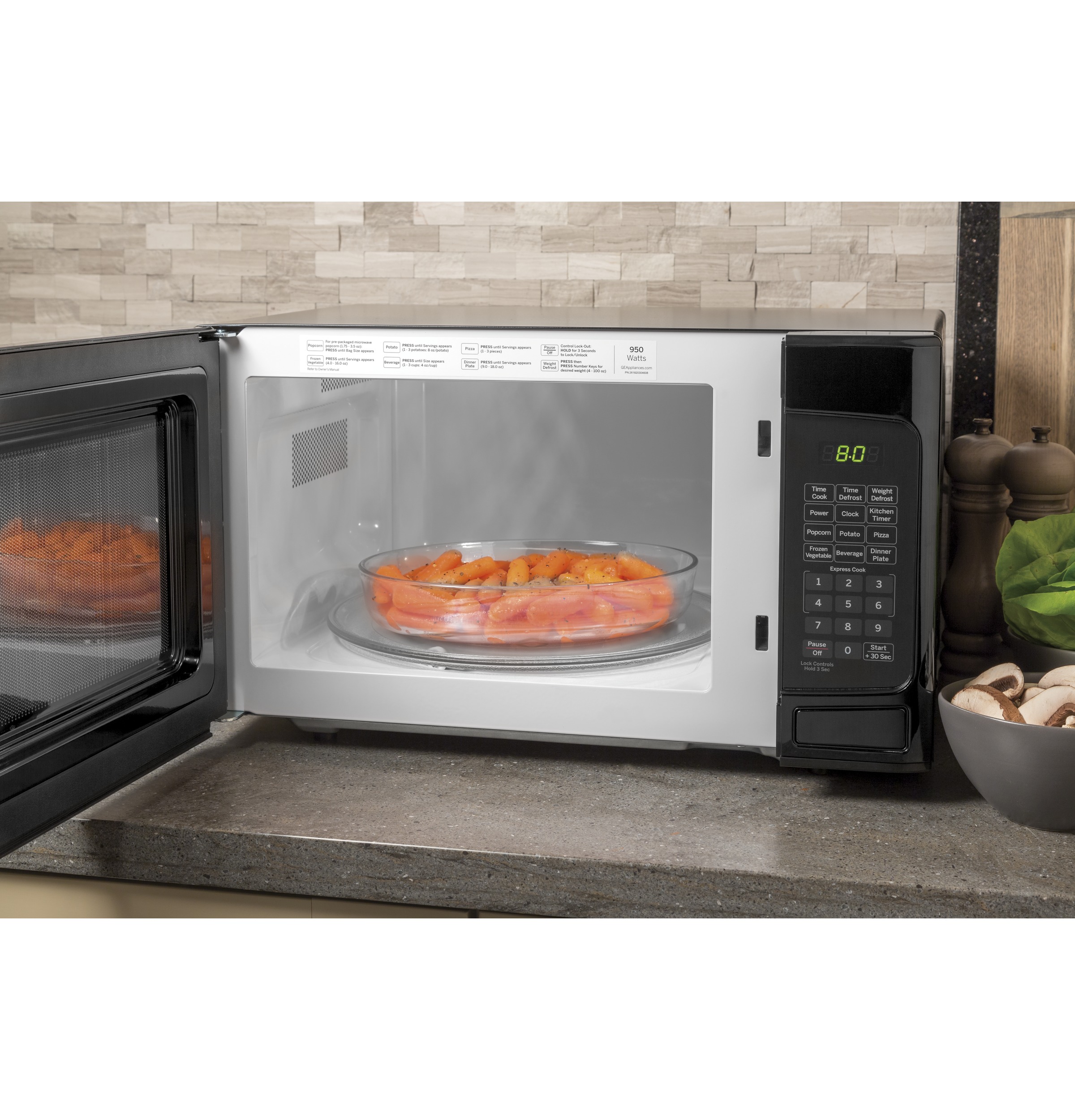 1.1 Cu. Ft. Capacity Countertop Microwave Oven JESP113DPBB