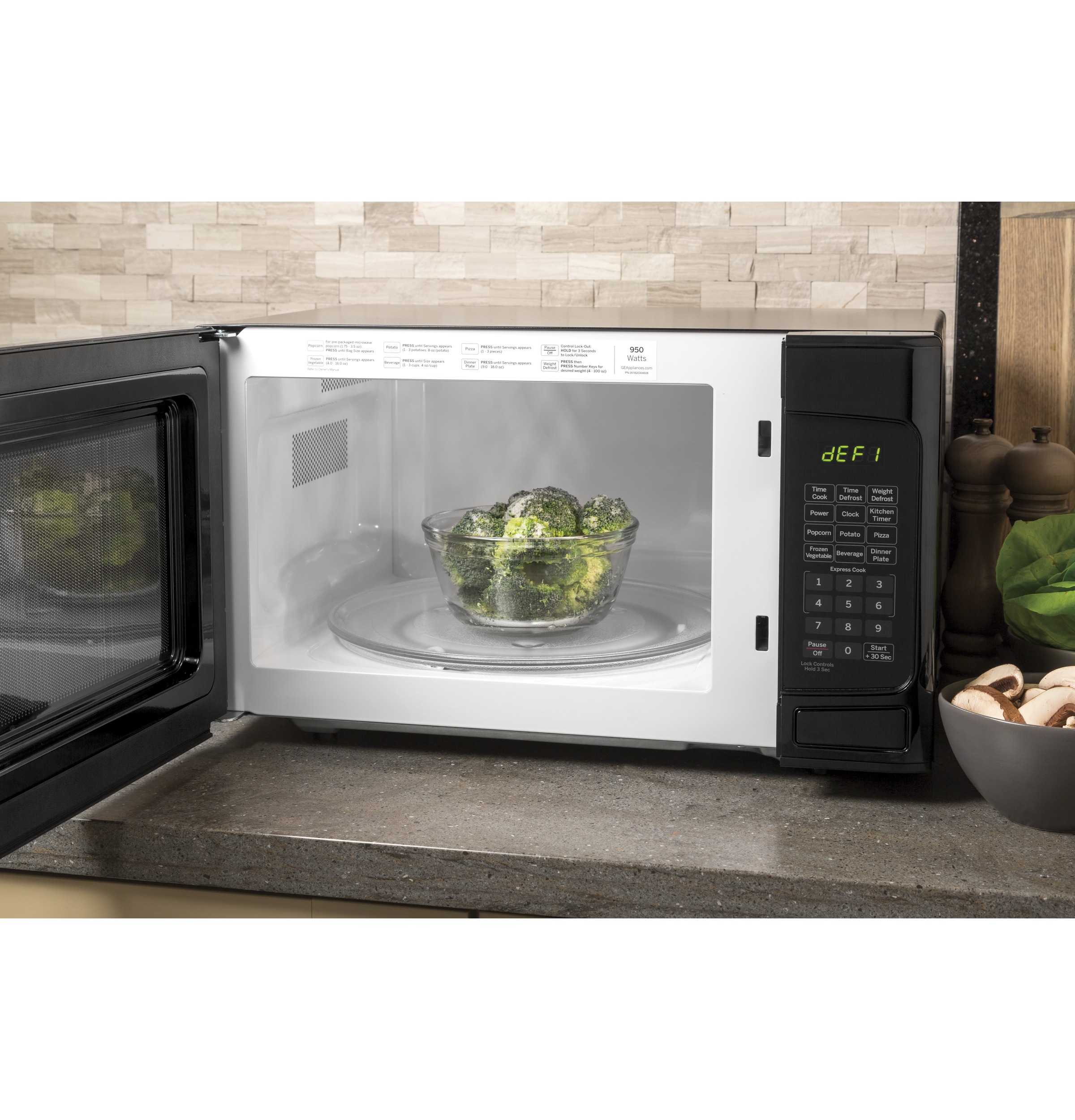 1.1 Cu. Ft. Capacity Countertop Microwave Oven JESP113DPBB