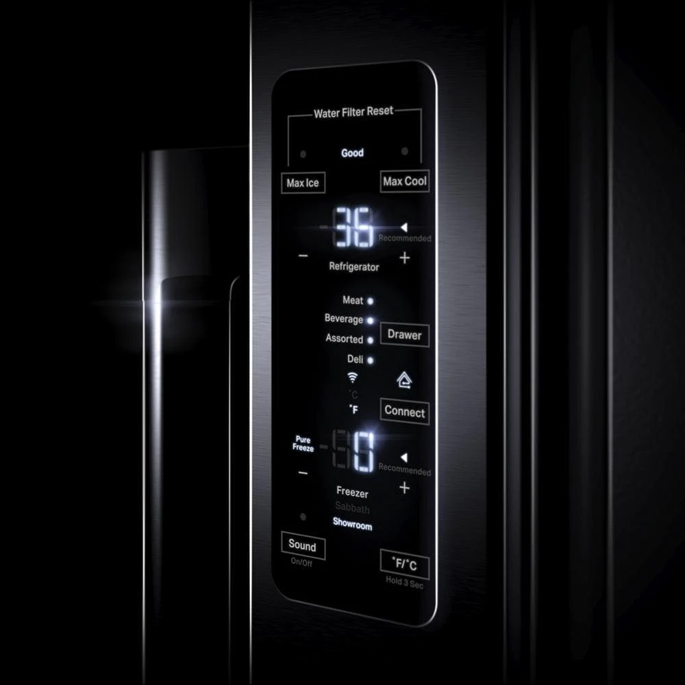 72” Counter-Depth French Door Refrigerator with Obsidian Interior JFFCC72EHL