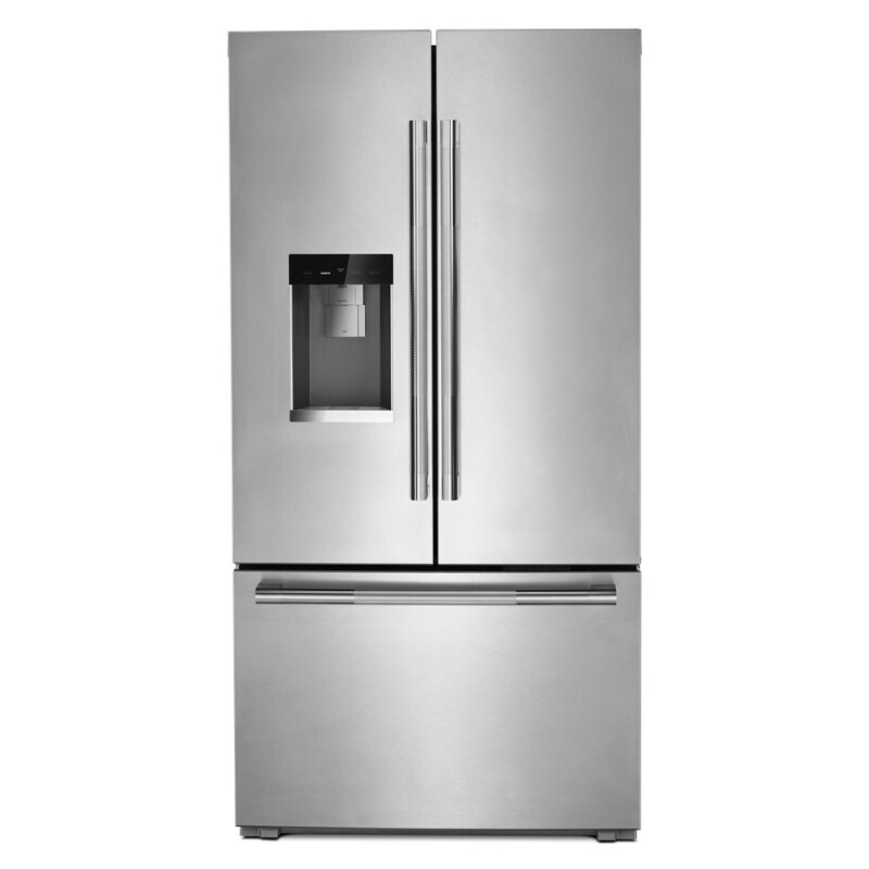 JennAir 72” Counter-Depth French Door Refrigerator with Obsidian Interior Stainless Steel JFFCC72EHL Picture 1