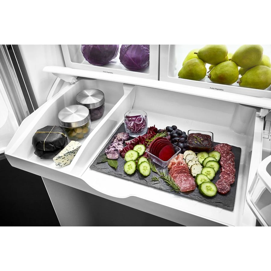 36 Inch Freestanding Counter Depth French Door Refrigerator with 21.9 cu. ft. Total Capacity JFFCF72DKM