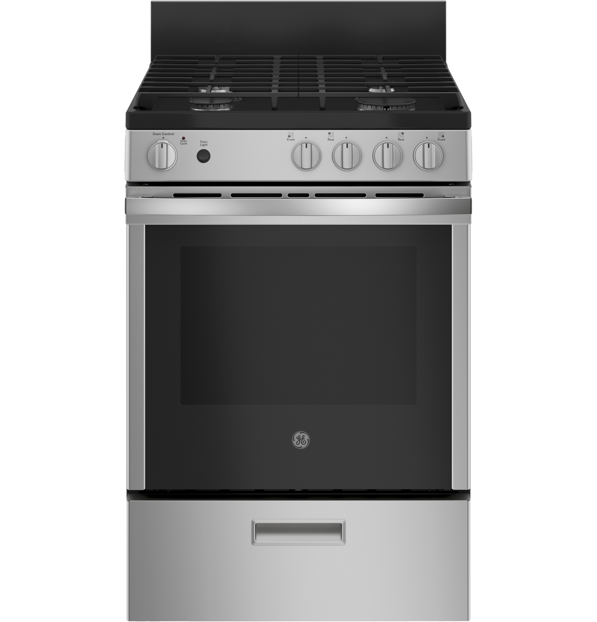 GE 24" Steam Clean Free-Standing/Slide-in Gas Range Stainless Steel JGAS640RMSS Picture 1