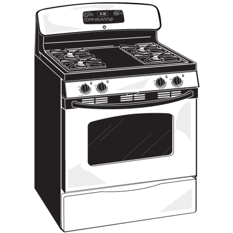 30" Free-Standing Gas Range JGB250SETSS