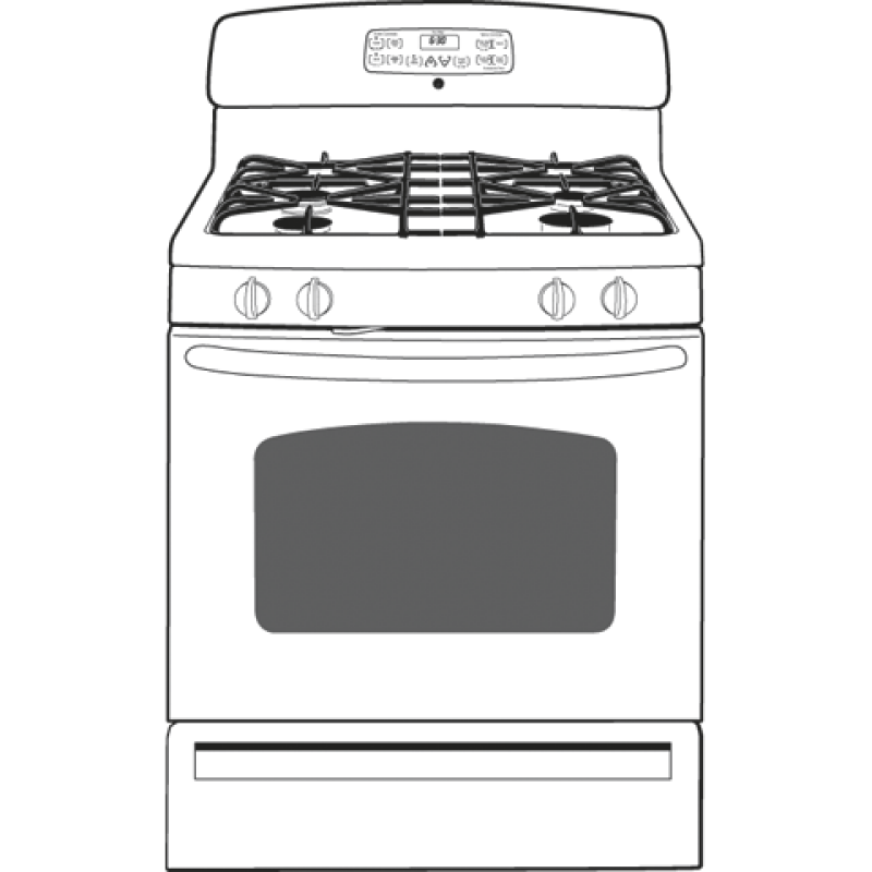 30" Free-Standing Gas Range JGB281DERBB