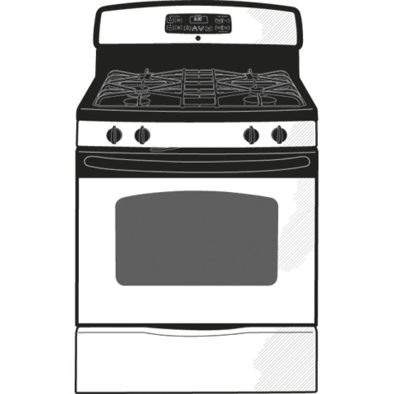 30" Free-Standing Gas Range JGB281MERBS