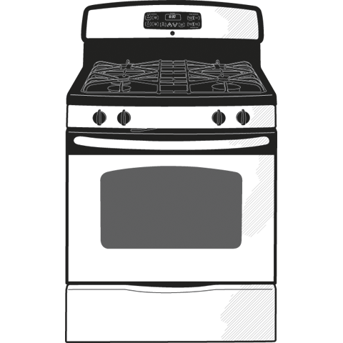30" Free-Standing Gas Range JGB281SERSS