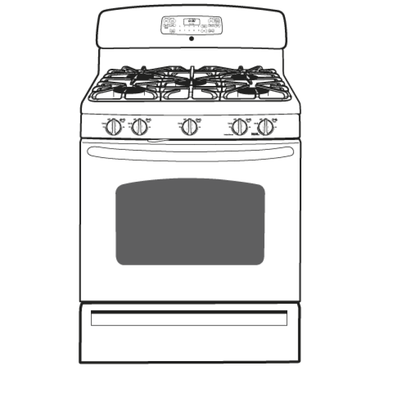 30" Free-Standing Gas Convection Range JGB296DETWW