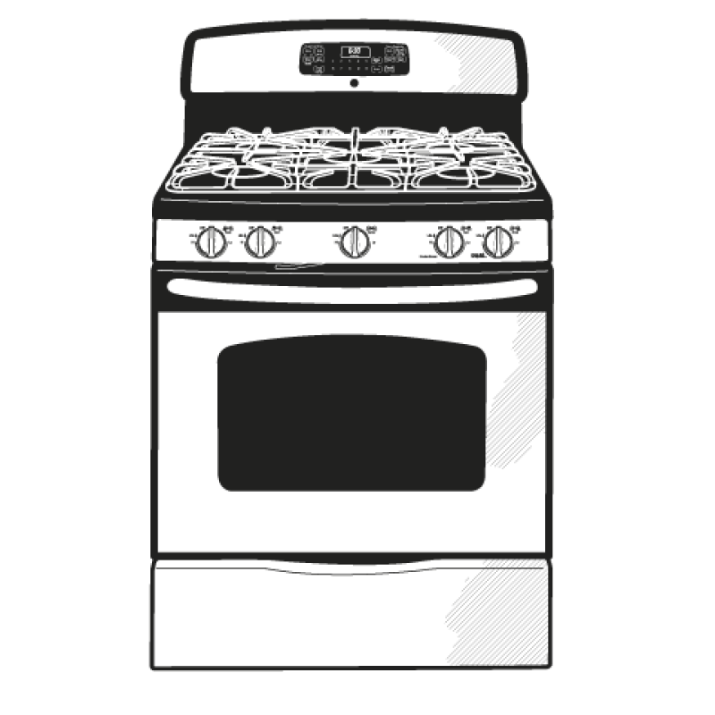 30" Free-Standing Gas Convection Range JGB296SETSS