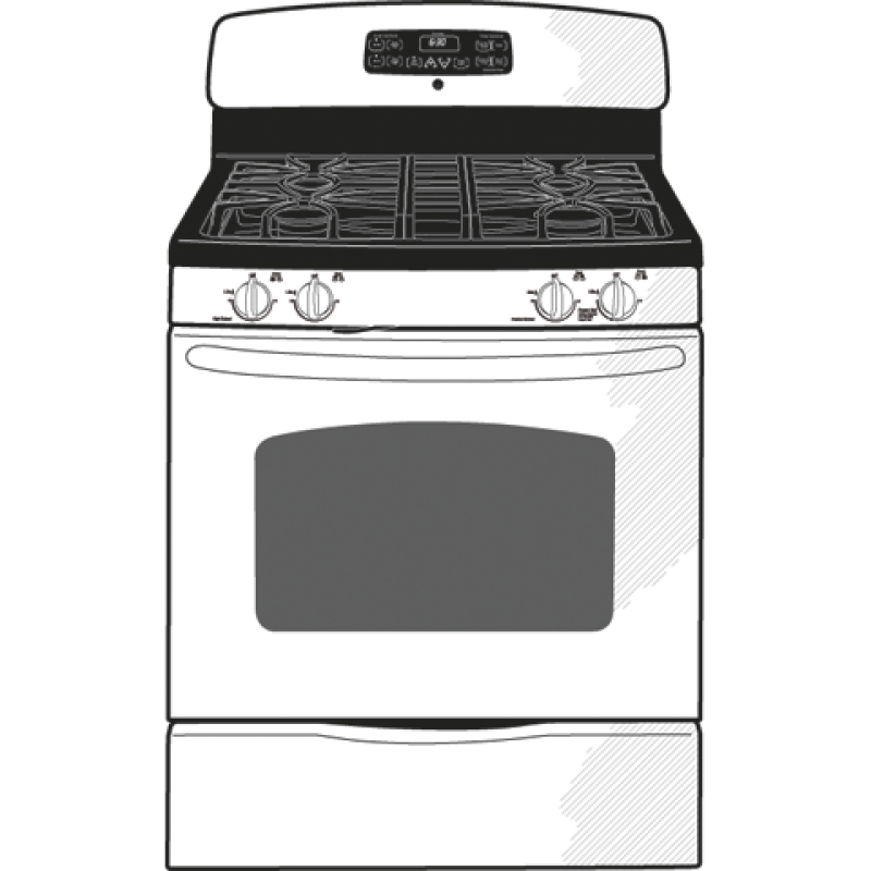 30" Free-Standing Gas Range JGB428SERSS
