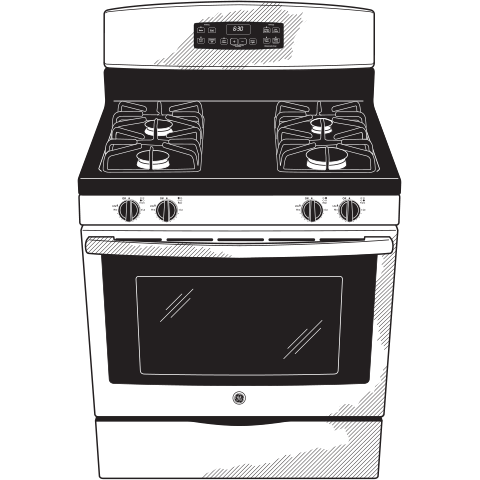 30" Free-Standing Gas Range JGB630REFSS