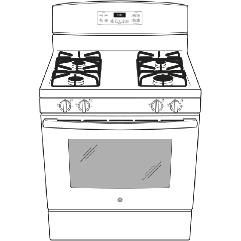 30" Free-Standing Gas Range JGB635DEKWW