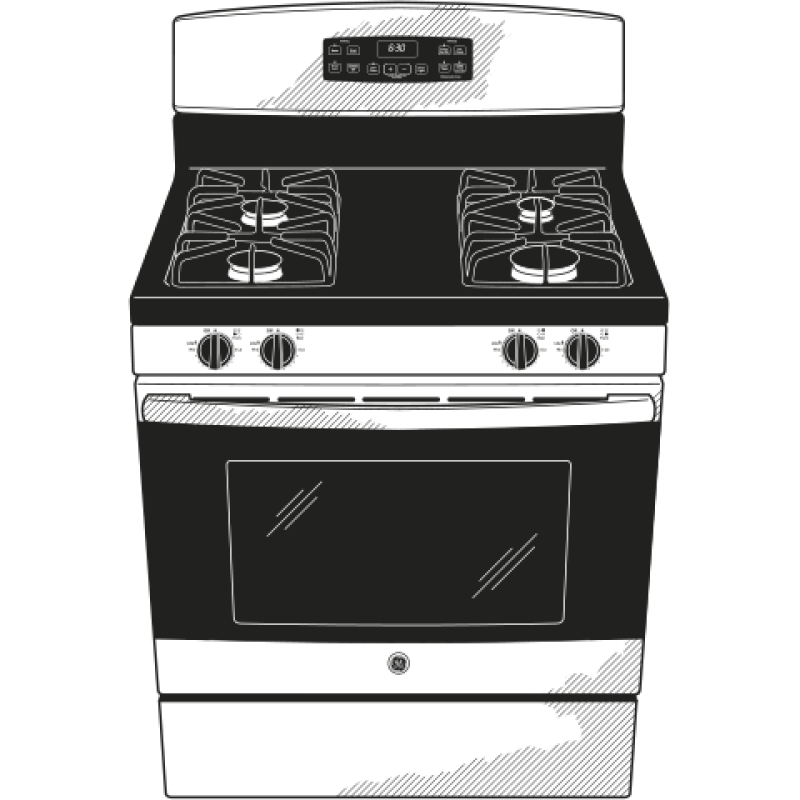 30" Free-Standing Gas Range JGB635REKSS