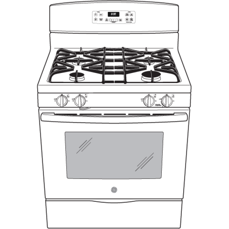 30" Free-Standing Gas Range JGB640DEFBB
