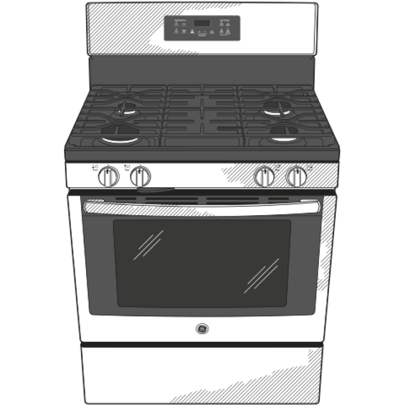 30" Free-Standing Gas Range JGB645EEKES