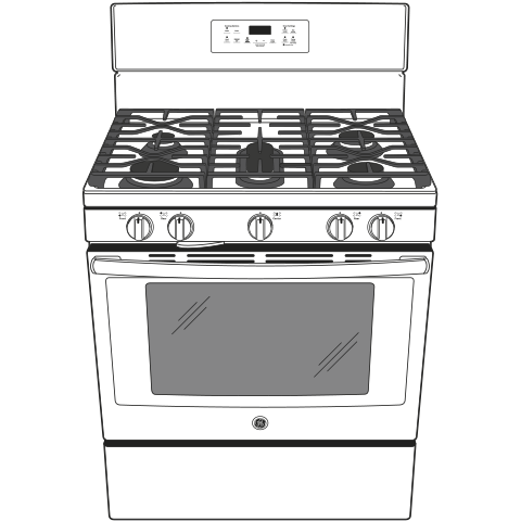 30" Free-Standing Gas Range JGB660DEJWW