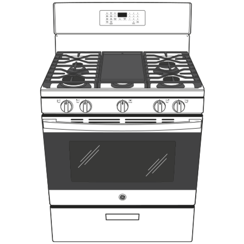 30" Free-Standing Gas Range JGB660SPSS
