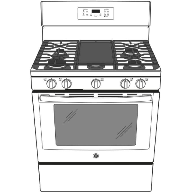 30" Free-Standing Gas Convection Range JGB700DEJWW