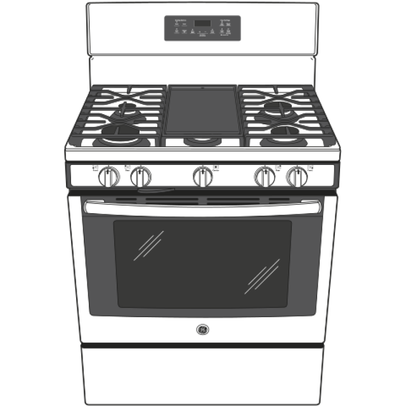 30" Free-Standing Gas Convection Range JGB700EEJES