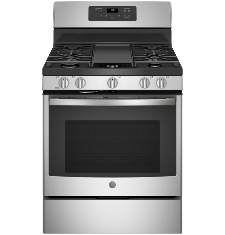 GE 30" Free-Standing Gas Convection Range Stainless Steel JGB700SEJSS Picture 1