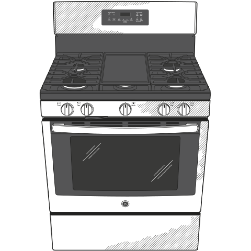 30" Free-Standing Gas Convection Range JGB700SEJSS