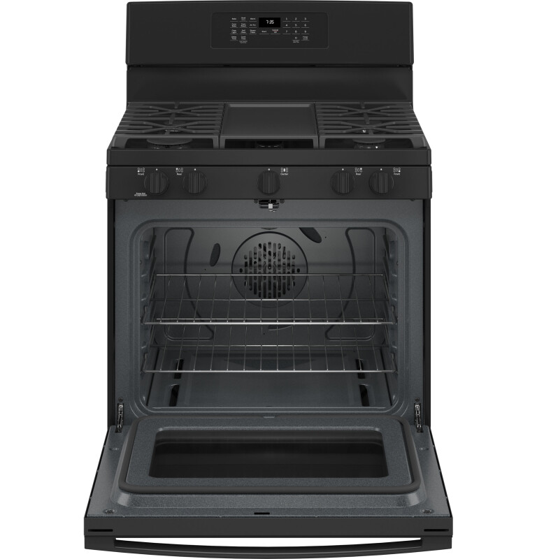 30" Free-Standing Gas Convection Range with No Preheat Air Fry JGB735DPBB