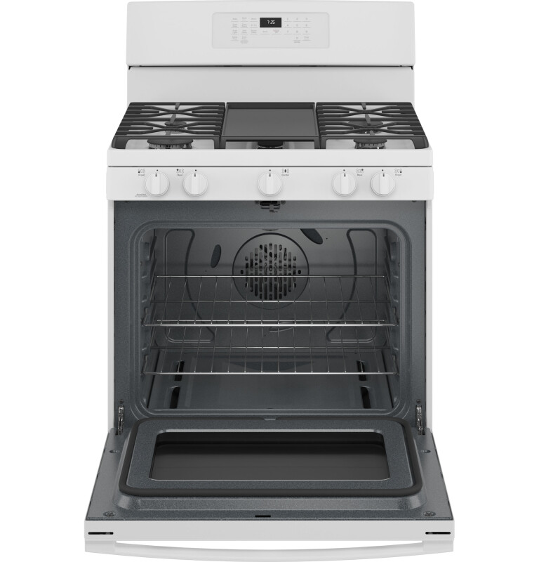 30" Free-Standing Gas Convection Range with No Preheat Air Fry JGB735DPWW