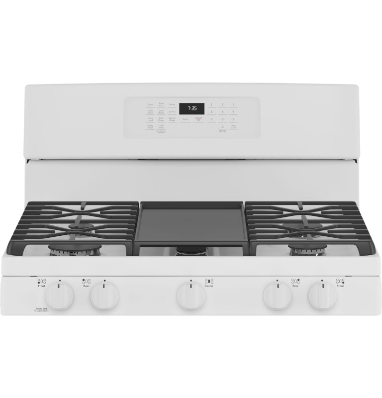 30" Free-Standing Gas Convection Range with No Preheat Air Fry JGB735DPWW