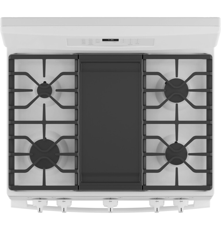 30" Free-Standing Gas Convection Range with No Preheat Air Fry JGB735DPWW