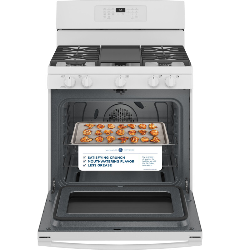 30" Free-Standing Gas Convection Range with No Preheat Air Fry JGB735DPWW