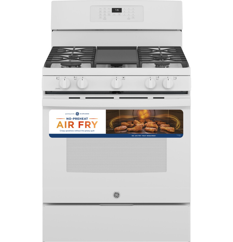 30" Free-Standing Gas Convection Range with No Preheat Air Fry JGB735DPWW