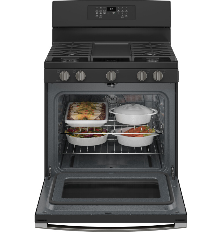 30" Free-Standing Gas Convection Range with No Preheat Air Fry JGB735FPDS