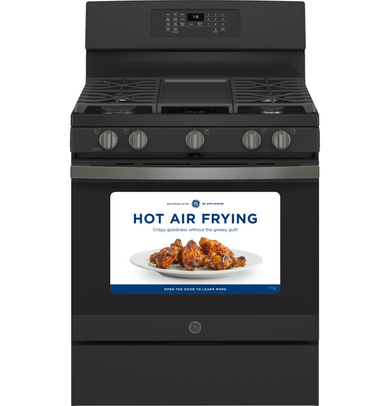 30" Free-Standing Gas Convection Range with No Preheat Air Fry JGB735FPDS