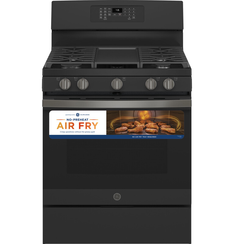 30" Free-Standing Gas Convection Range with No Preheat Air Fry JGB735FPDS