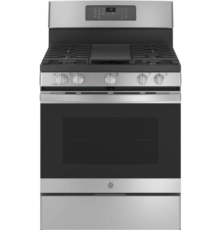 30" Free-Standing Gas Convection Range with No Preheat Air Fry JGB735SPSS