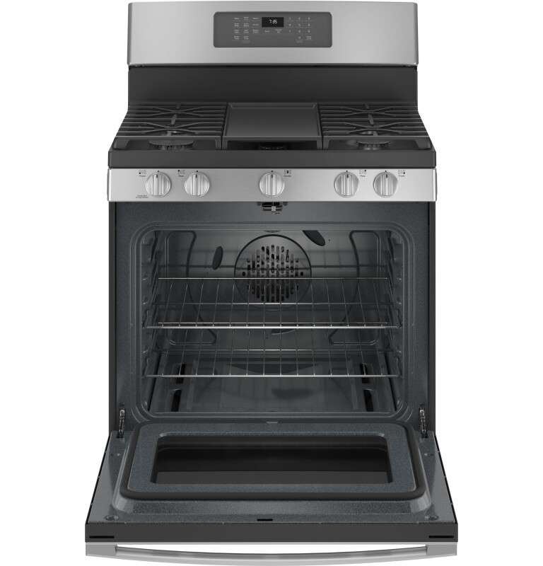 30" Free-Standing Gas Convection Range with No Preheat Air Fry JGB735SPSS