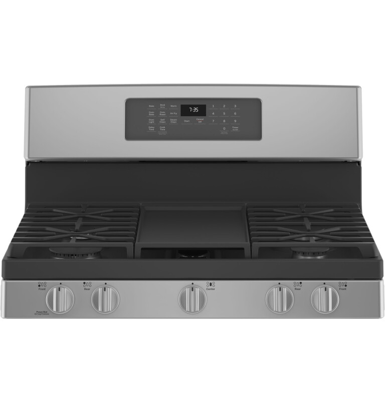 30" Free-Standing Gas Convection Range with No Preheat Air Fry JGB735SPSS