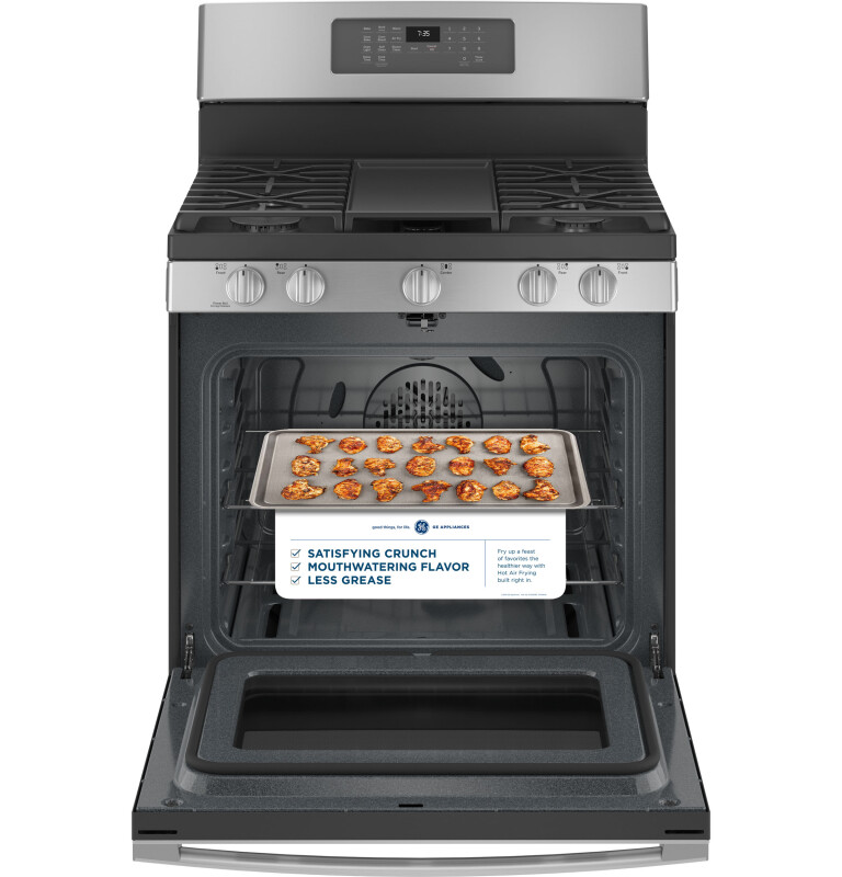 30" Free-Standing Gas Convection Range with No Preheat Air Fry JGB735SPSS