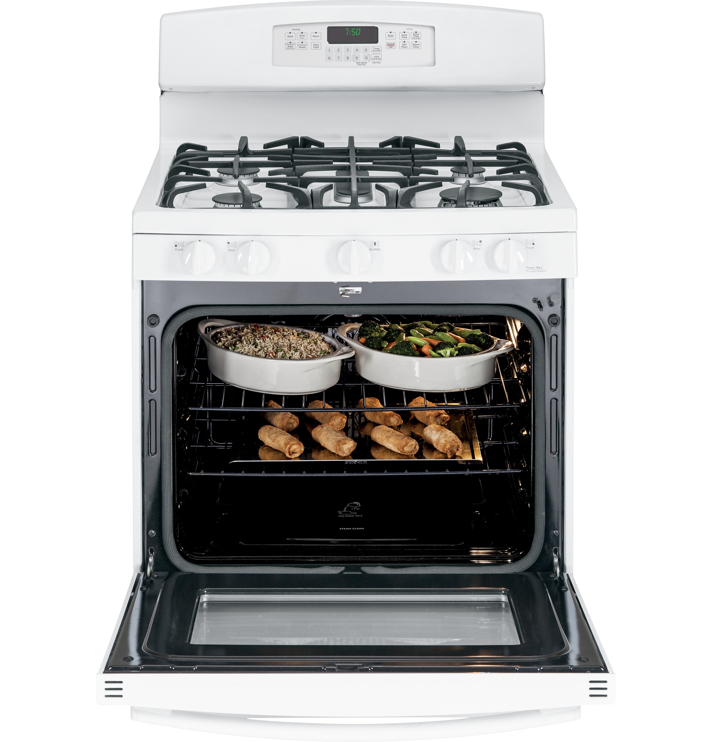 30" Free-Standing Gas Convection Range JGB750DEFWW