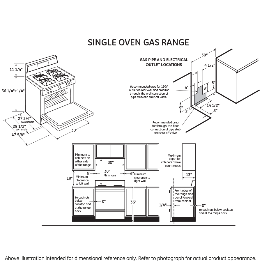 30" Free-Standing Gas Convection Range JGB750DEFWW