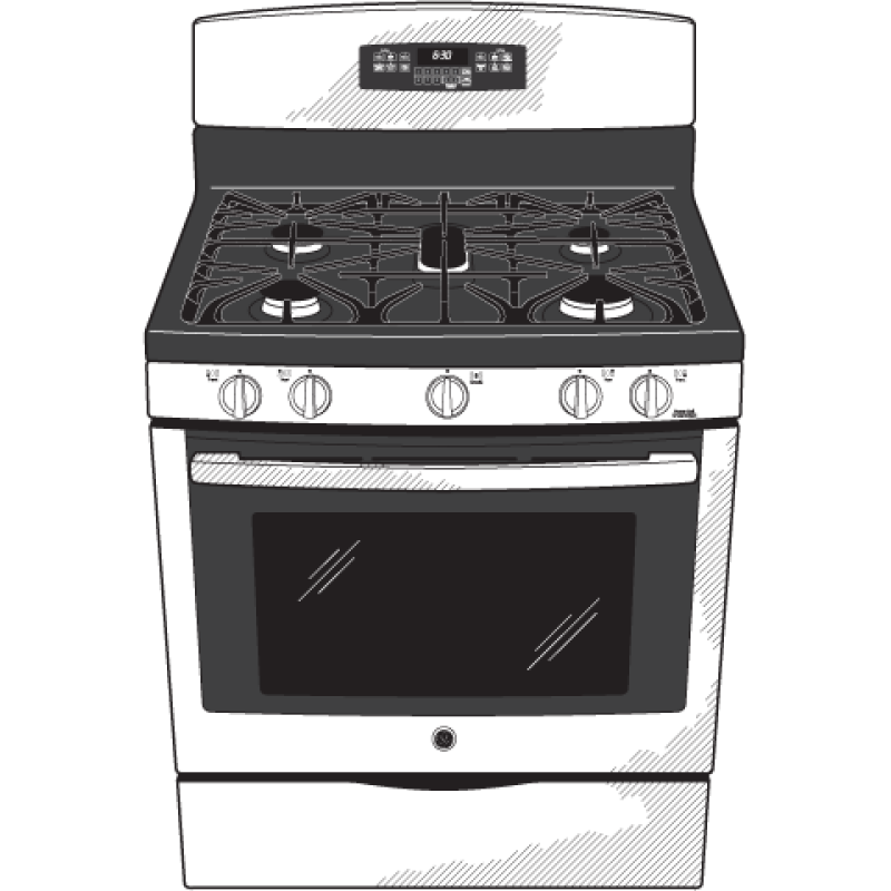 30" Free-Standing Gas Convection Range JGB750EEFES