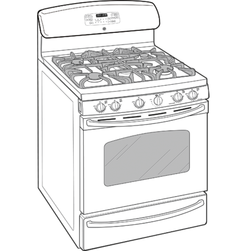 30" Free-Standing Gas Range with Warming Drawer JGB820DEPWW