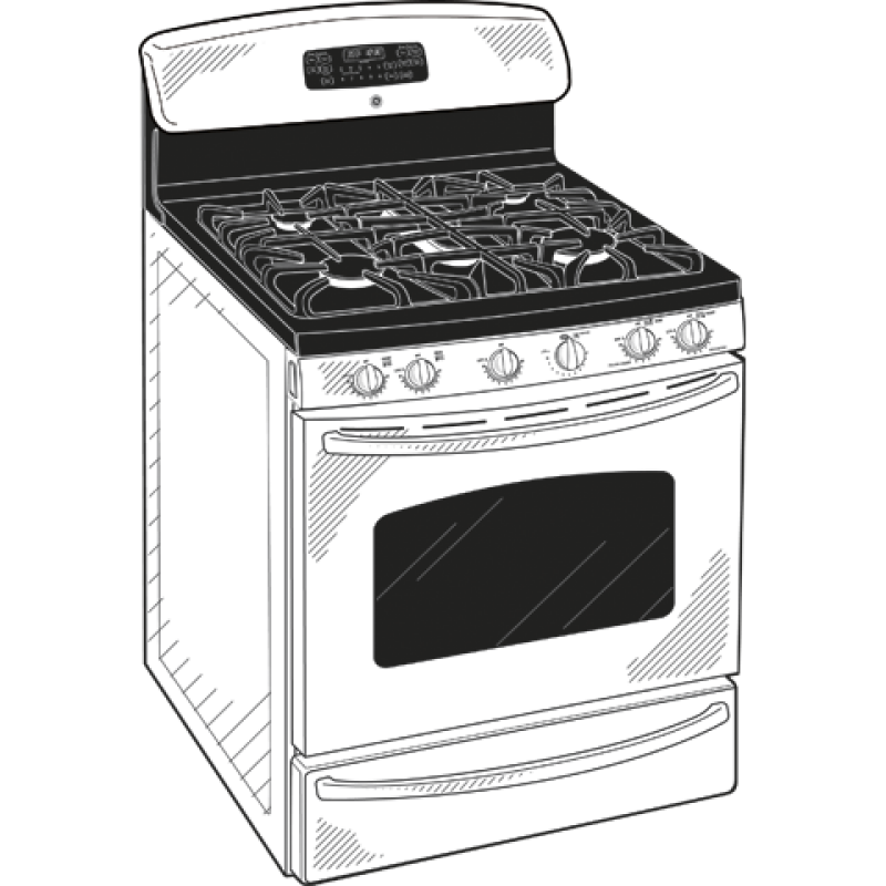 30" Free-Standing Gas Range with Warming Drawer JGB820SEPSS