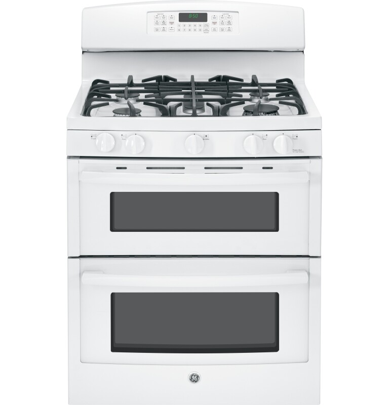 30" Free-Standing Gas Double Oven Range JGB850DEFWW
