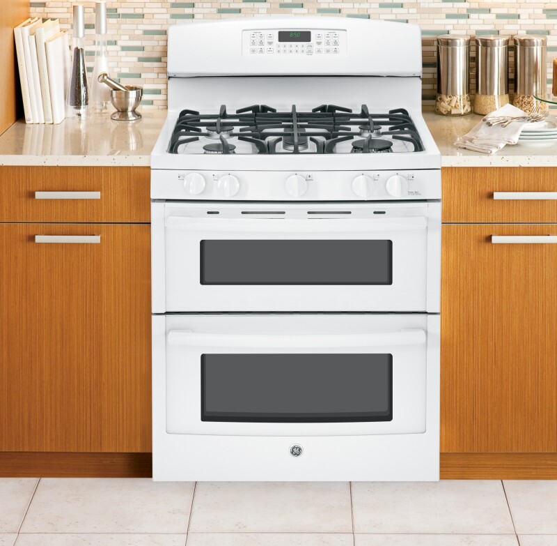 30" Free-Standing Gas Double Oven Range JGB850DEFWW